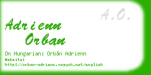 adrienn orban business card